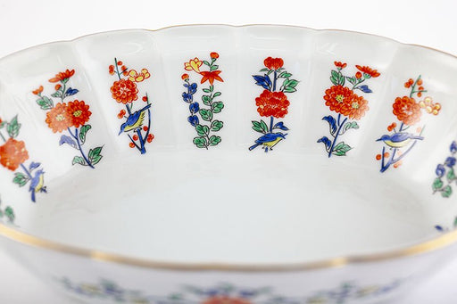 マイセン写し色絵草花文【バスケット・大】｜有田焼なら賞美堂本店