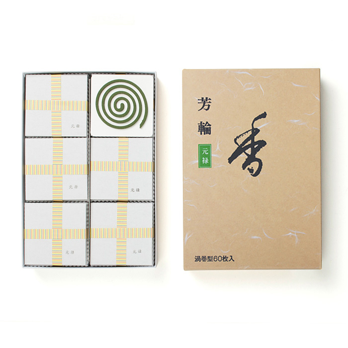 ウェブショップ芳輪 元禄 渦巻 60枚: くつろぎの香り【公式】お香の
