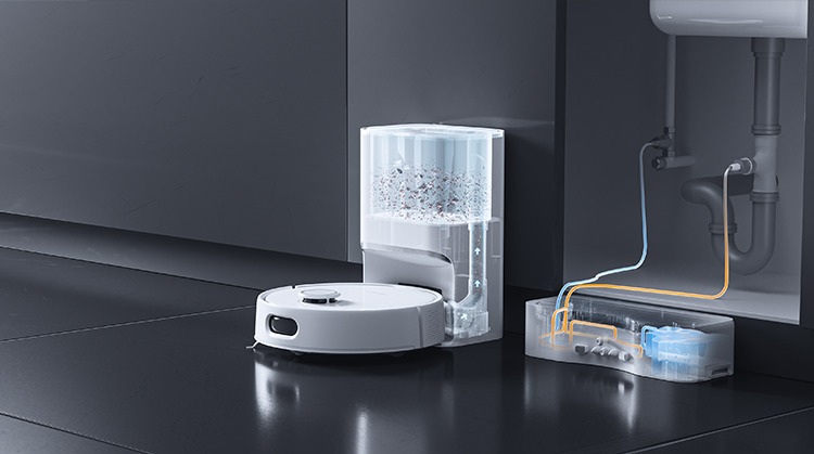 SwitchBot お掃除ロボットS10 水道直結 6500Paの吸引力 AI障害物回避