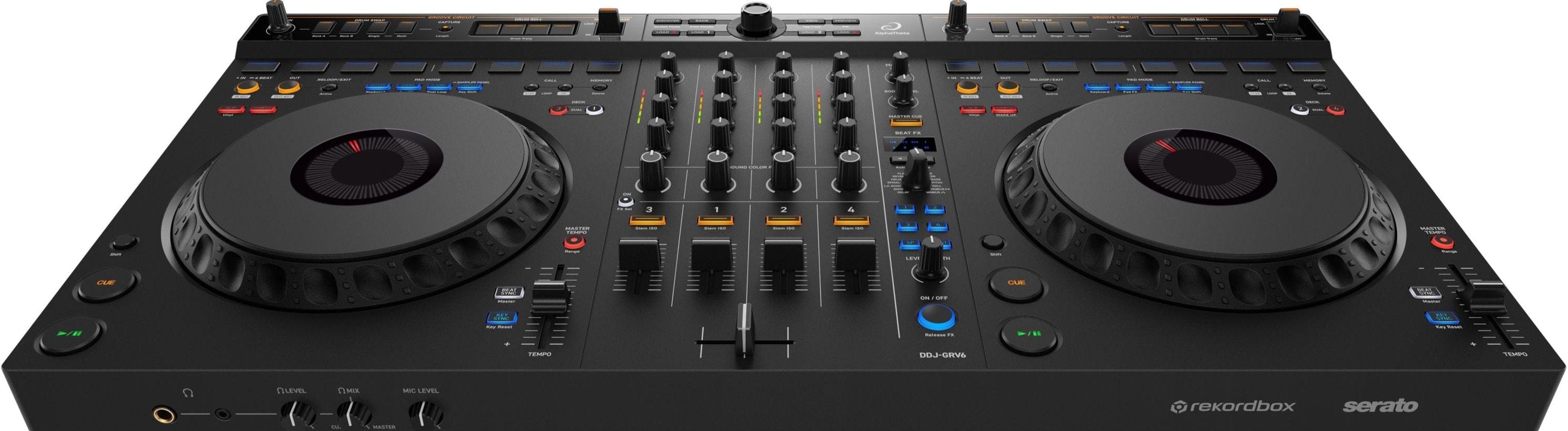 Pioneer DJ DDJ-FLX6 4-Channel Mixer DJ Controller with Serato FX Pack