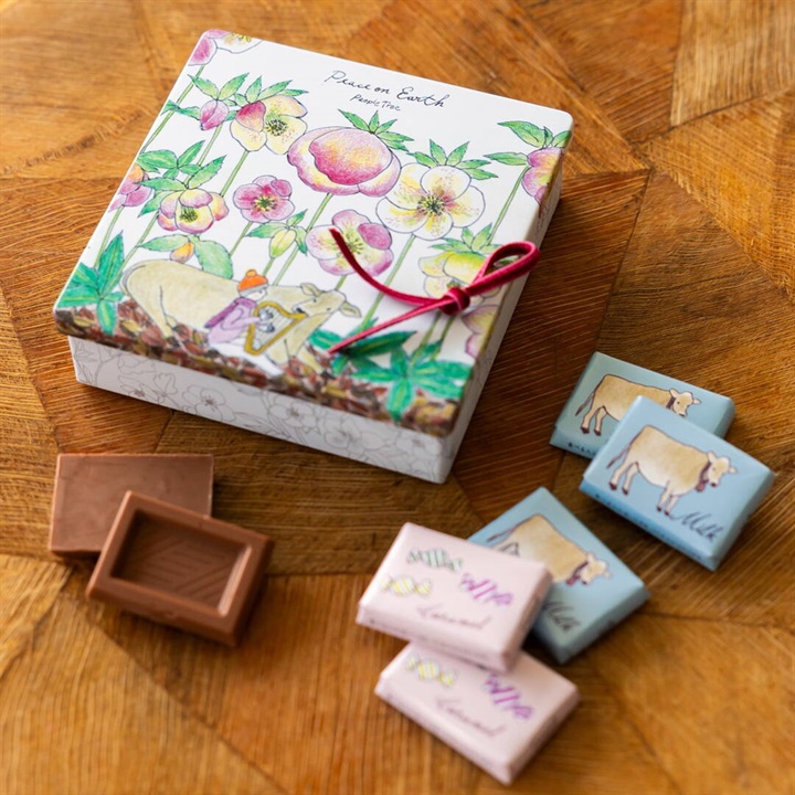 People Tree】フェアトレード&オーガニック ミルク＆カラメルイラスト