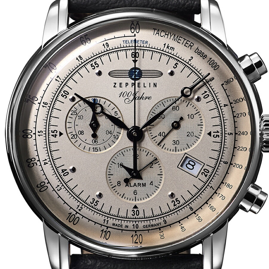 ツェッペリン 100周年記念シリーズ クロノグラフアラーム 限定モデル