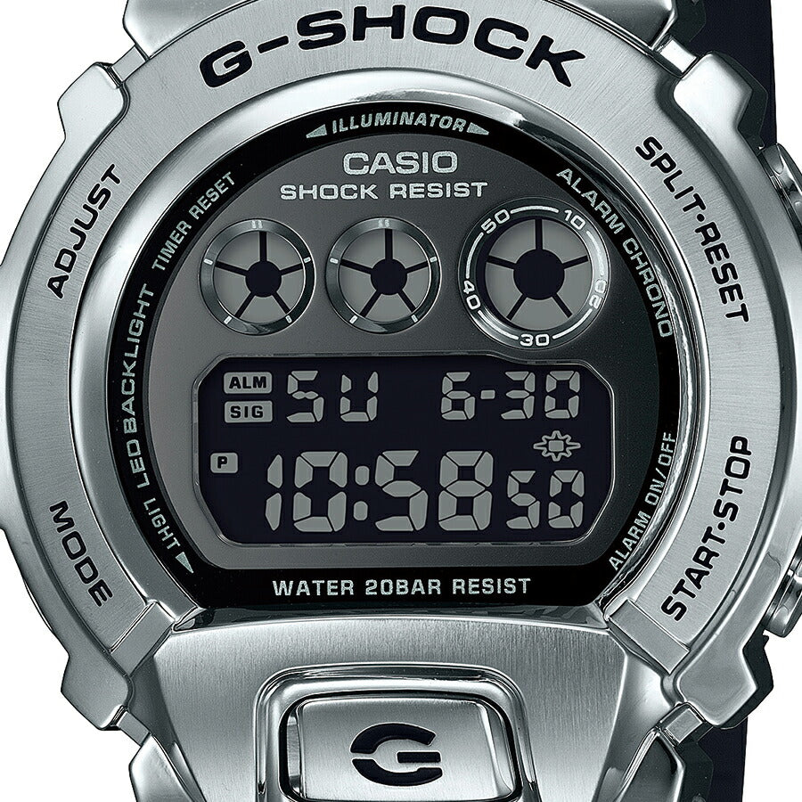 G-SHOCK メタルカバード GM-6900U-1JF メンズ デジタル シルバー 反転