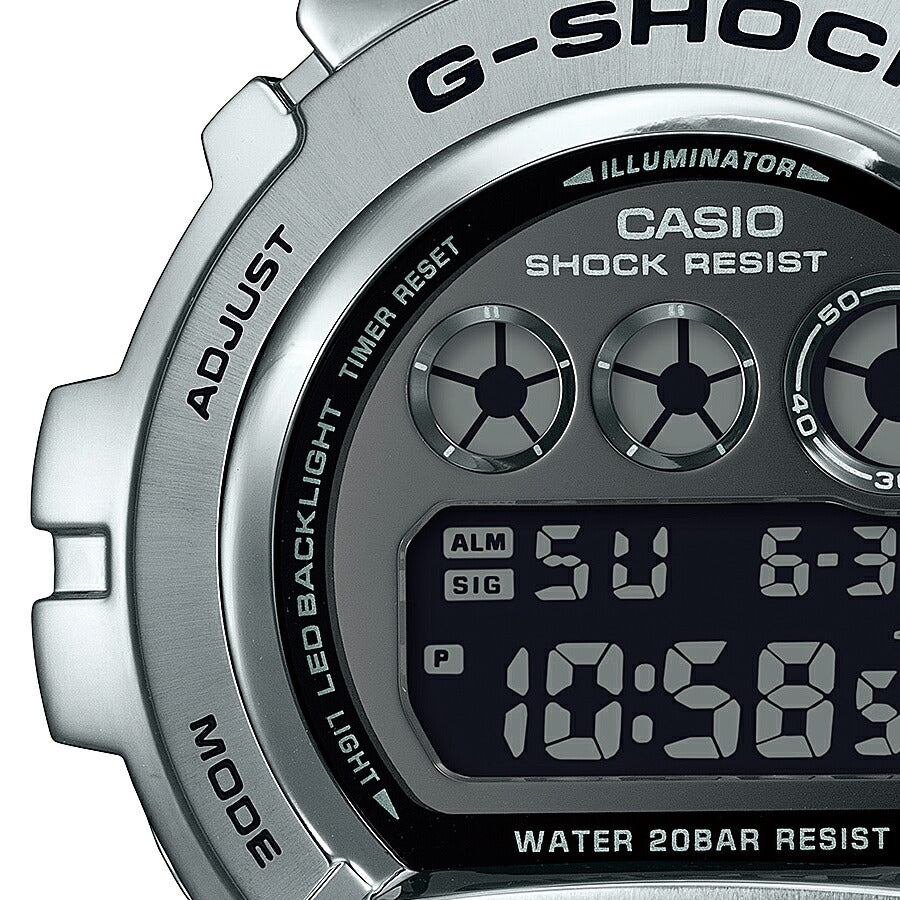 G-SHOCK メタルカバード GM-6900U-1JF メンズ デジタル シルバー 反転