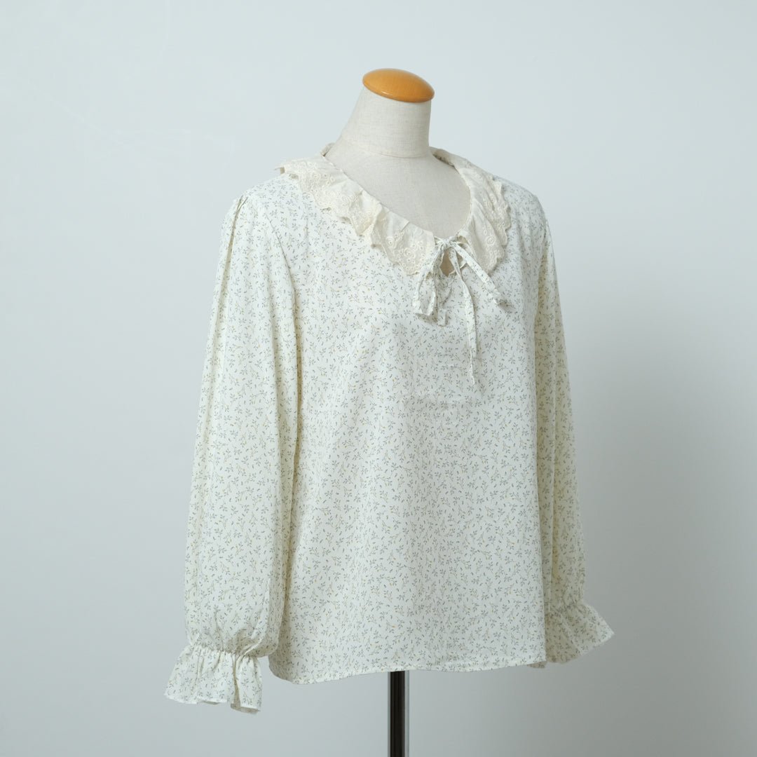 小花襟レースブラウス – to blossom