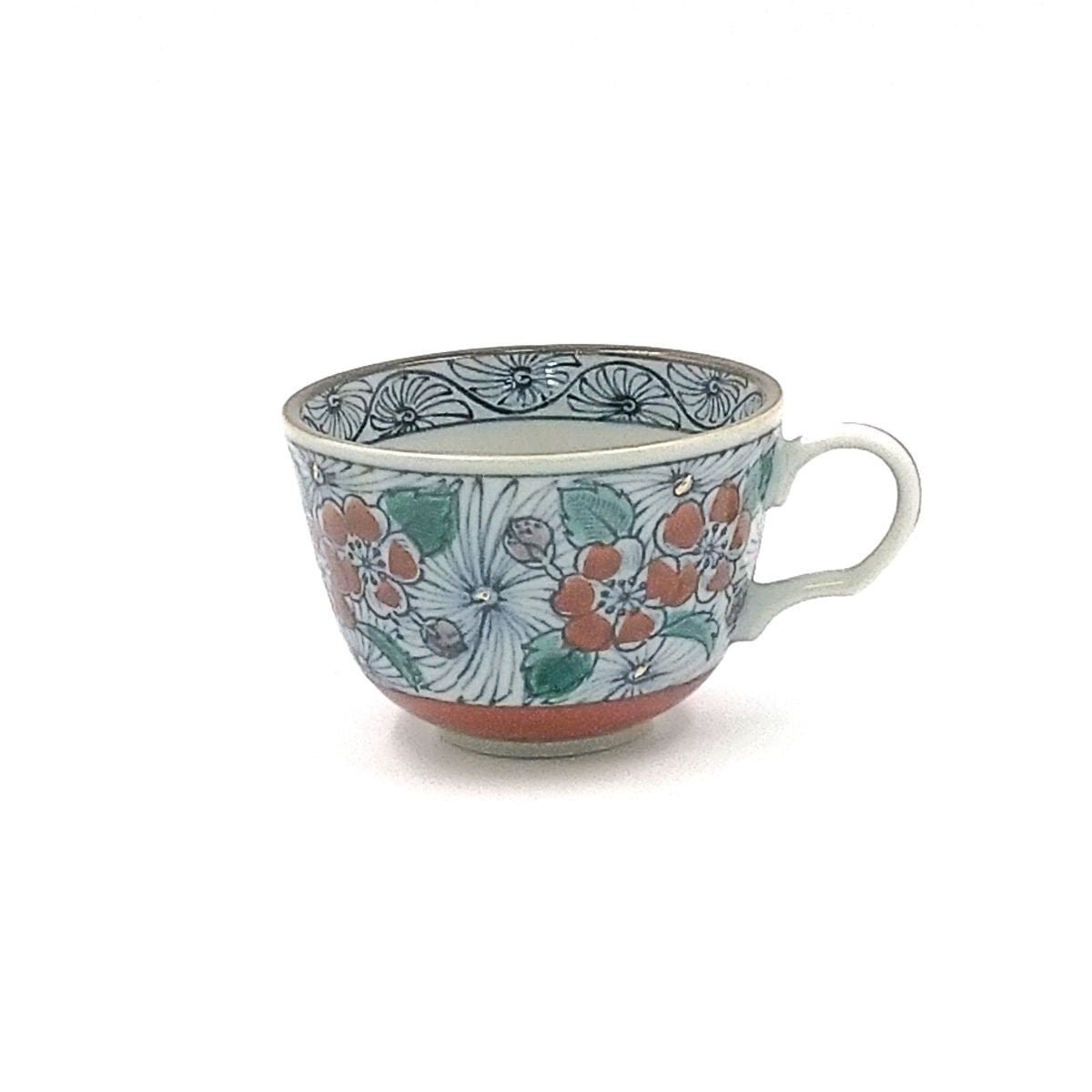 69％OFF】色絵祥瑞 （いろえしょんずい）朱花紋 カップ – 陶土う庵