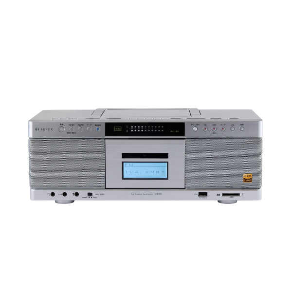 東芝 ハイレゾ対応 SD/USB/CD ラジオカセットレコーダー AX-KCR90(S