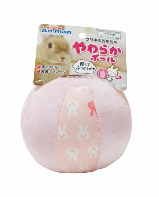 ドギーマンハヤシ ウサギのおもちゃやわらかボール（4976555248289