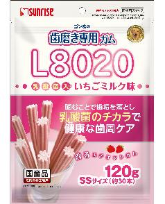 サンライズ ゴン太の歯磨き専用ガムSSサイズ L8020乳酸菌入り いちご
