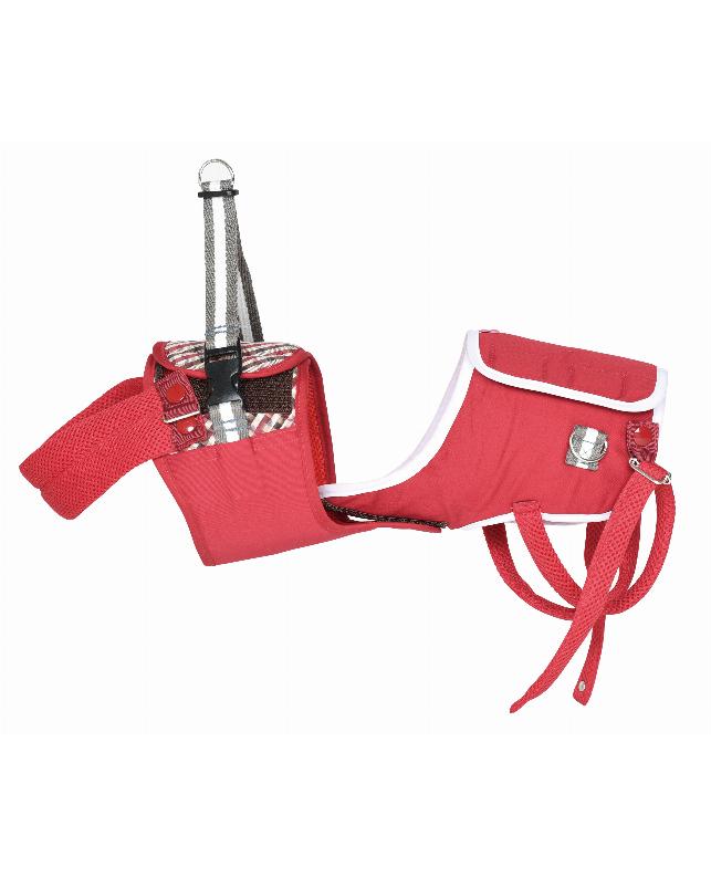 ドギーサポーター セット(本体＋ハーネス) レッド（DGS9075）｜犬用品