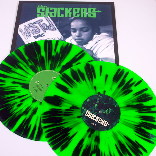 The Slackers - Wasted Days Neon Green W/ Black Splatter Vinyl 2xLP