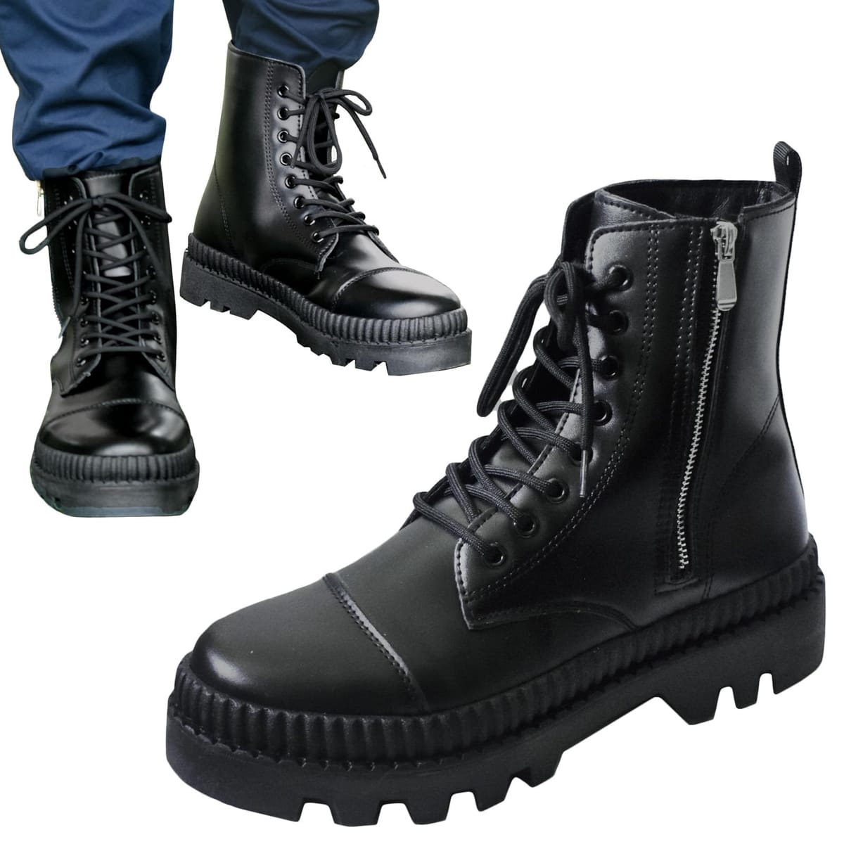 楽天市場】シークレットブーツ ワークブーツ ショートブーツ メンズ