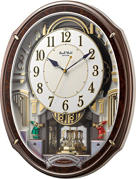楽天市場】からくり 時計 RHYTHM スモールワールド アルディN 壁掛け