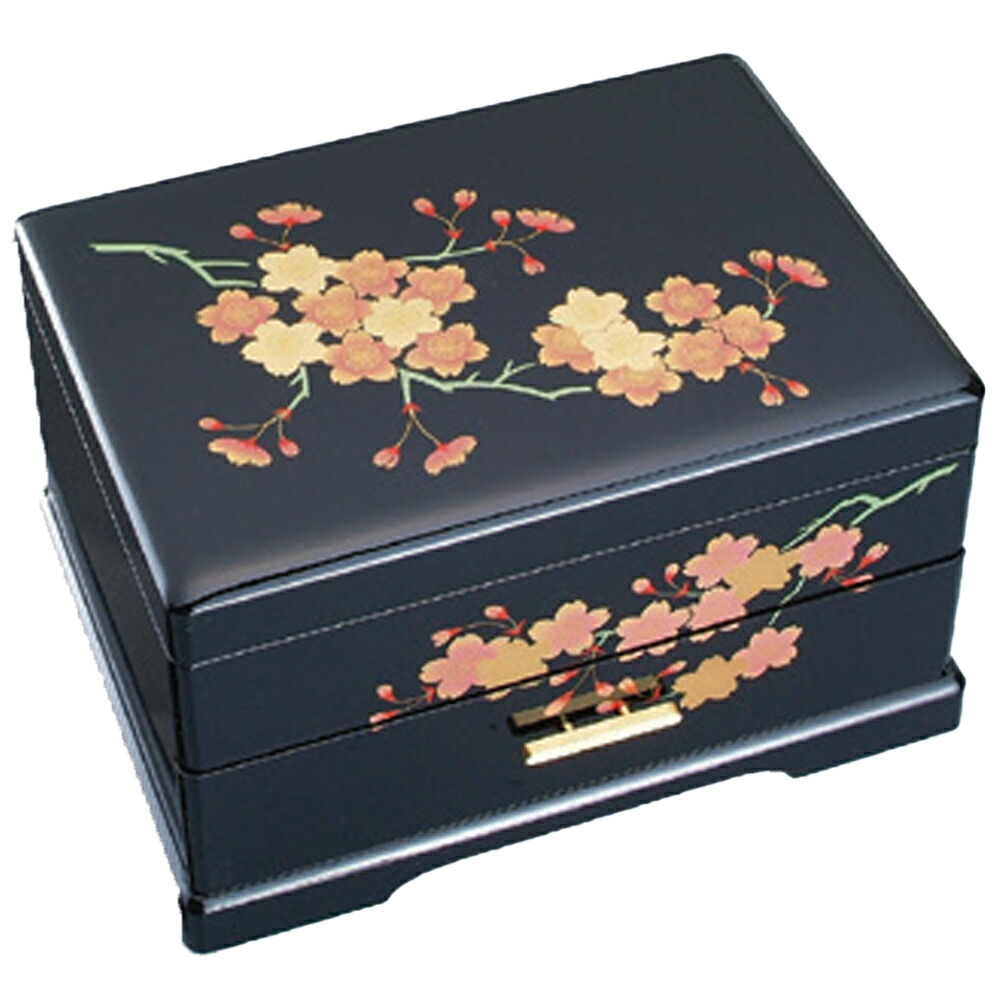 楽天市場】【心を込めて、ラッピング対応】会津塗宝石箱オルゴール 桜