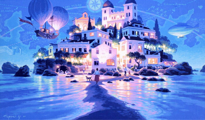 楽天市場】笹倉鉄平 「浜辺の日曜日」（Reg） 2004年 シルクスクリーン