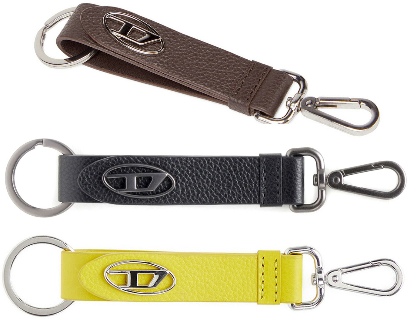 楽天市場】DIESEL ディーゼル キーリングシルバーカラビナフック