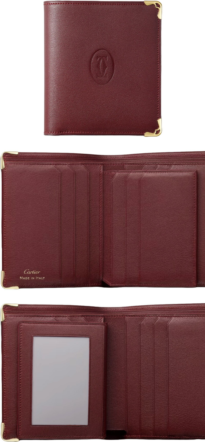 楽天市場】Cartier カルティエ ドゥーブルCロゴ二つ折りクレジット