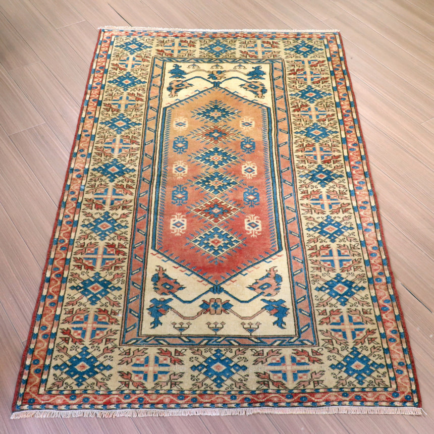 楽天市場】ヴィンテージ オーバーダイドラグ マスタードイエロー 194