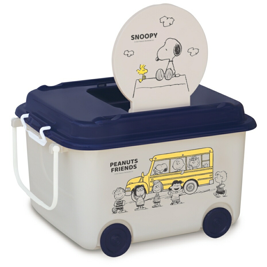 楽天市場】スヌーピー おもちゃ箱 キャスター付き (ベージュ/バス