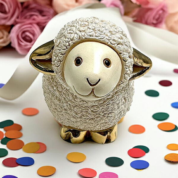 楽天市場】Sheep リボンをつけたヒツジの置物 羊 アンティーク 雑貨