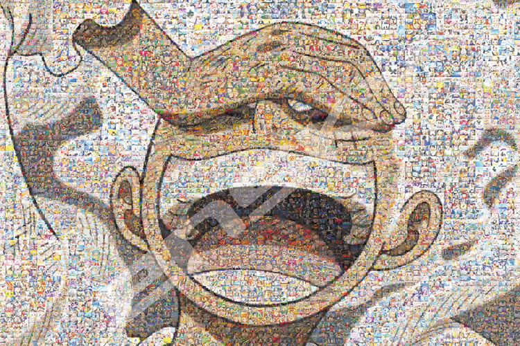 楽天市場】ジグソーパズル ワンピース モザイクアート【ギア5