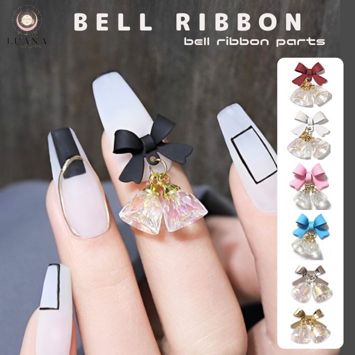楽天市場】ポイント5倍ネイルパーツ ベル リボン 2個 クリスマス