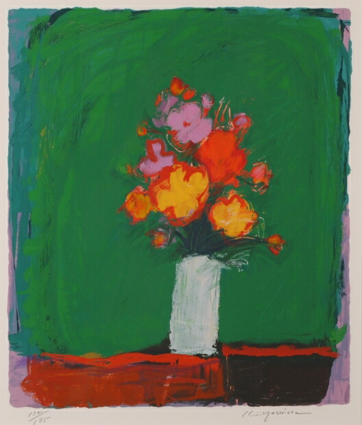 楽天市場】【作家名】吉岡耕二 【作品名】花・1 花 絵画 抽象画 静物