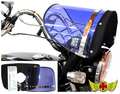 楽天市場】【送料無料!!】Z-FATHER 旭風防 ミニ用 短風防 クリア(緑布