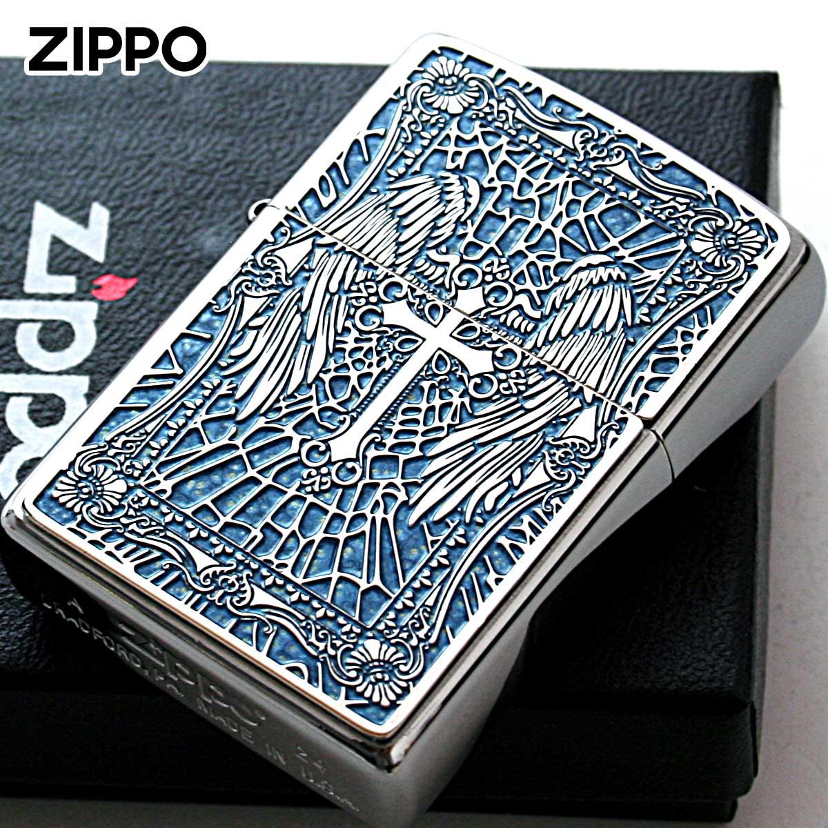 楽天市場】Zippo ジッポー クロス Cross 十字架 グレー ＃200 メタル