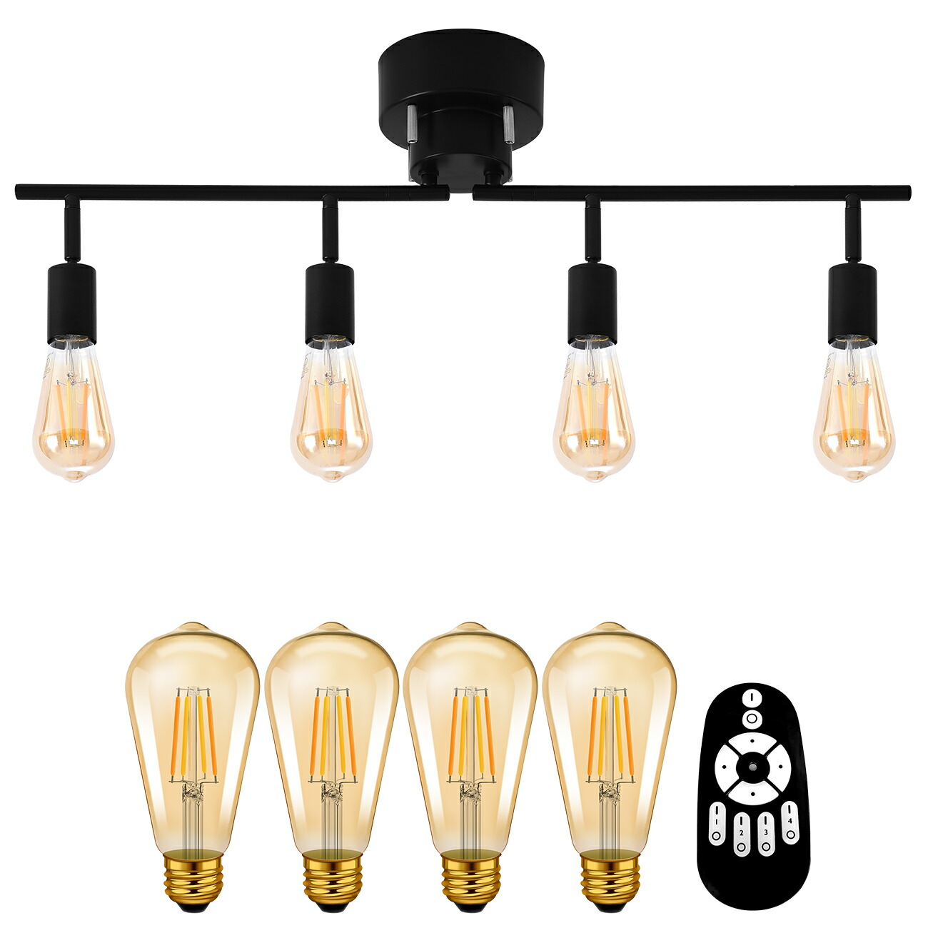 楽天市場】ANWIO シーリングライト 4灯 スポットライト 6畳 8畳 消費