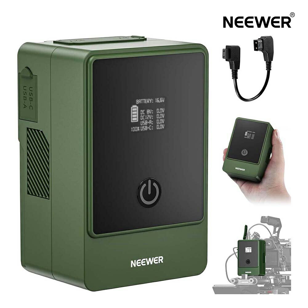 新品】Vマウントバッテリー 6800mAh 99Wh LEDディスプレイ搭載 新品】V