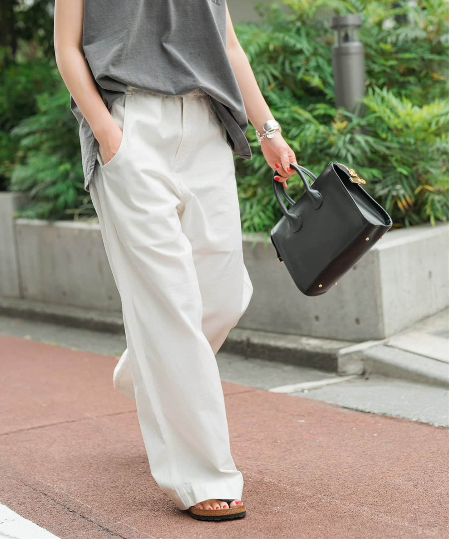 Spick & Span 《追加》ギャザーチノ スピックアンドスパン パンツ