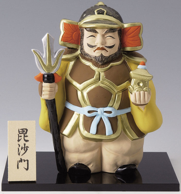 楽天市場】縁起物 置物 七福神 毘沙門天 規格 特大 日本製 陶器製