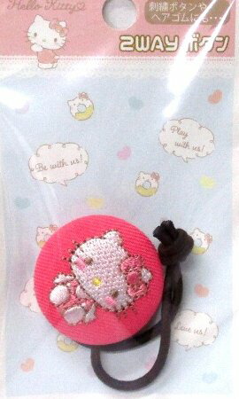 楽天市場】キャラクター ボタン キティ （ 型抜き 花 濃ピンク