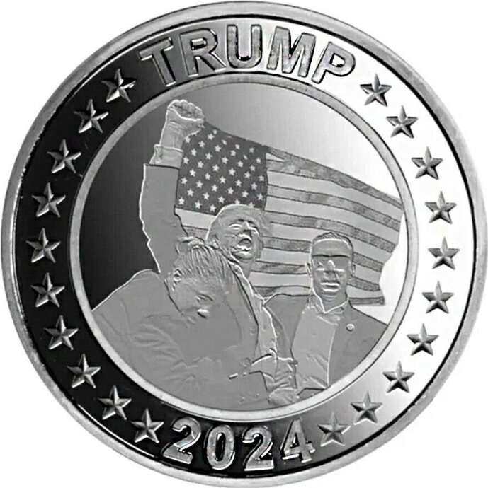 楽天市場】アメリカ トランプ大統領銀メダル シルバーコイン 1オンス