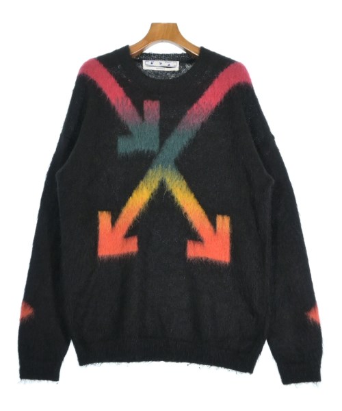 楽天市場】オフホワイト OFF-WHITE DIAG BRUSHED KNIT CREWNECK BLACK