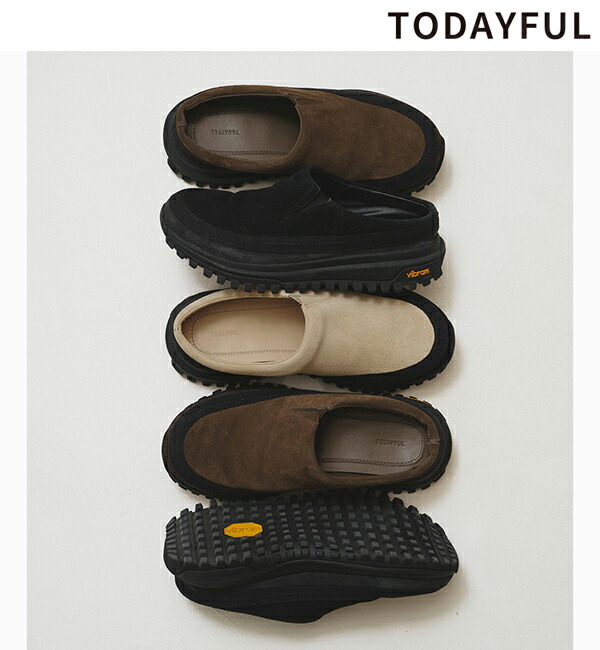 楽天市場】【予約】TODAYFUL トゥデイフル Squaretoe Leather Sabot