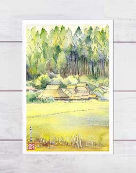 楽天市場】北川照生『安曇野の山郷』油絵・油彩画 SМ(サムホール