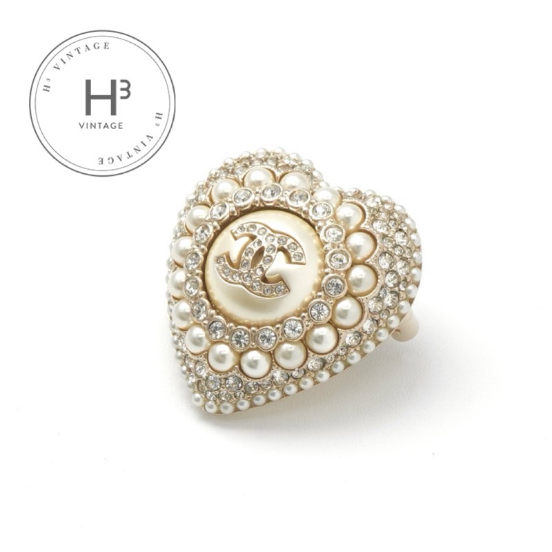 楽天市場】シャネル ブローチ ココマーク メタル カラーストーン