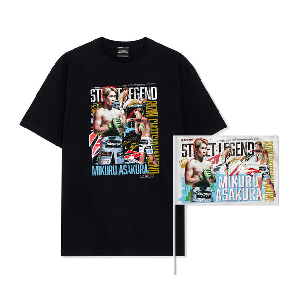 RIZIN超強者祭り 朝倉未来 応援 Tシャツ 応援フラッグ付き – RIZIN