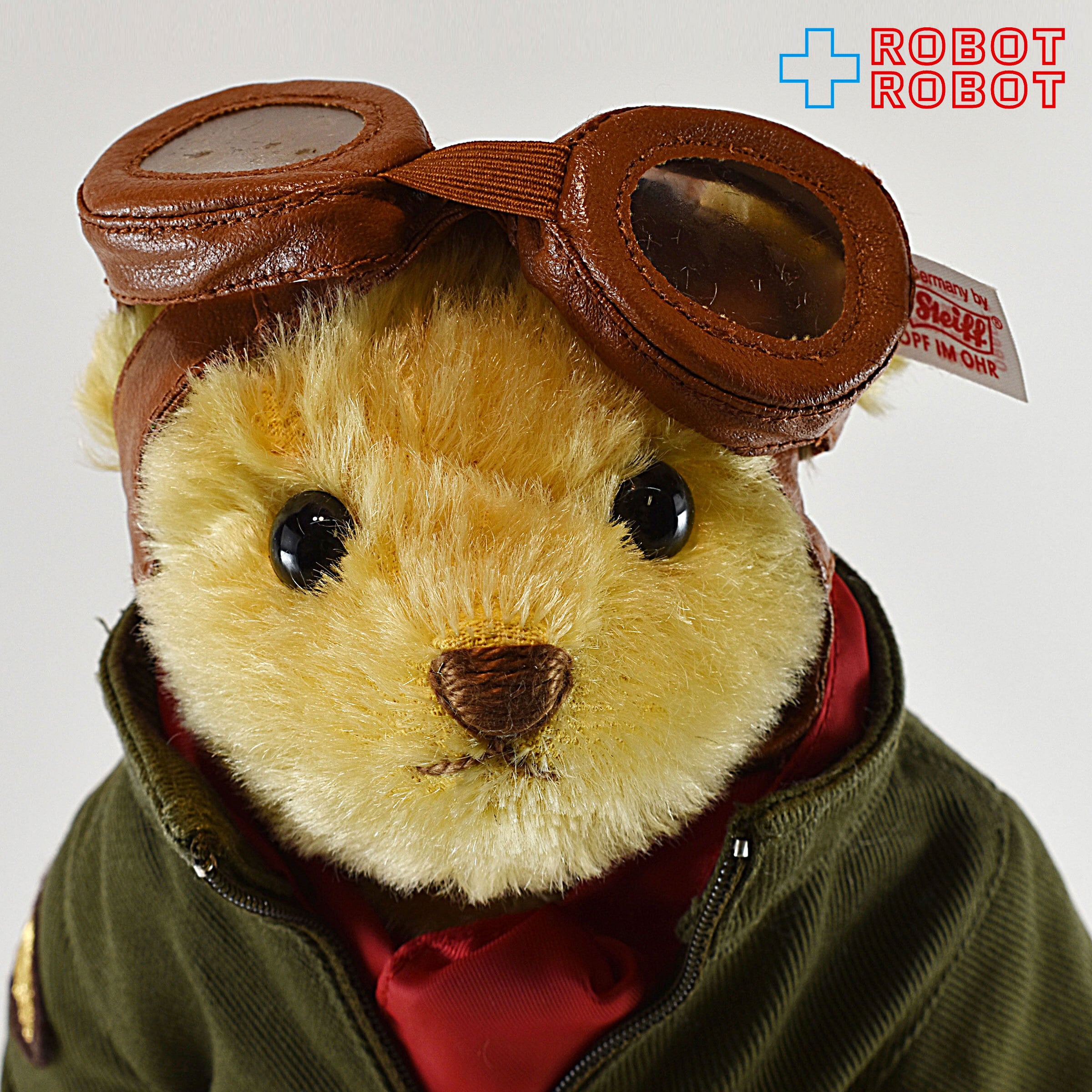 シュタイフ Steiff テディベア JAL パイロット ライトブラウン 28cm
