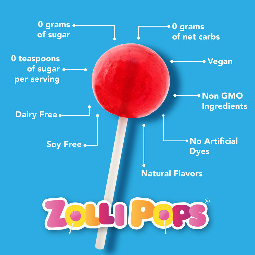 Halloween Zollipops® Sugar Free Lollipops Caramel & Green Apple