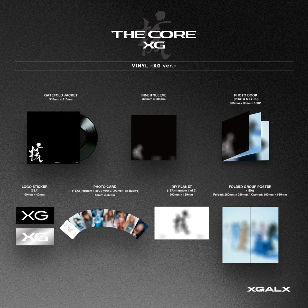 XG WORLD TOUR: THE CORE LIMITED UNIT TRADING CARD BONUS】【VINYL