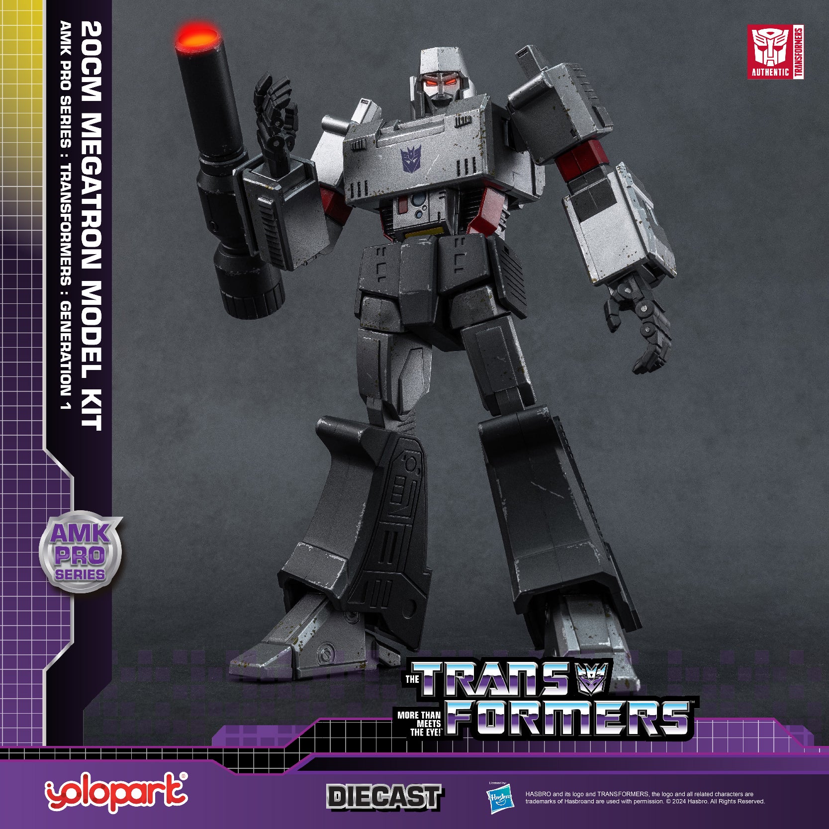 Transformers G1 Megatron Action Figure - Diecast, LED, Weapons