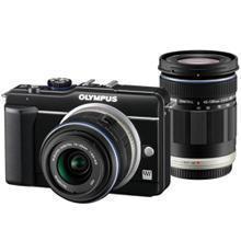 オリンパス PEN Lite E-PL1s ダブルズームキット ブラック | ミラー