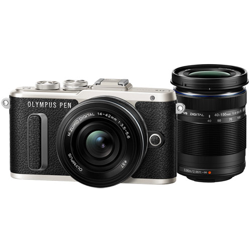 オリンパス PEN E-PL8 EZダブルズームキット ブラック | ミラーレス一眼