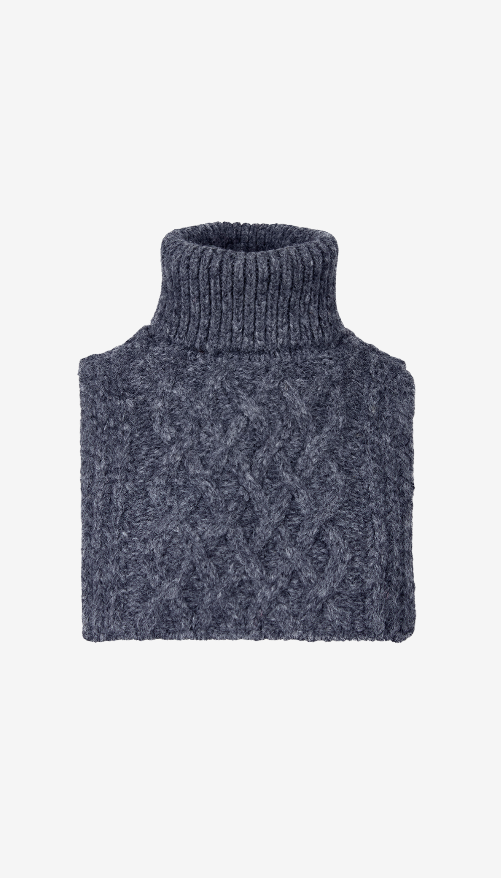 Dickie Neck Warmer in Charcoal Cableknit | SMYTHE