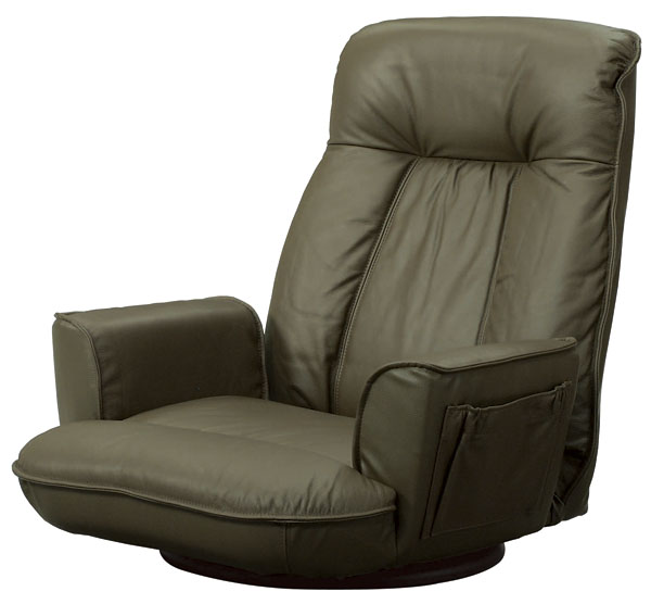 光製作所 高級本革張り座椅子 SPR ビータ 座360度回転式 ガス