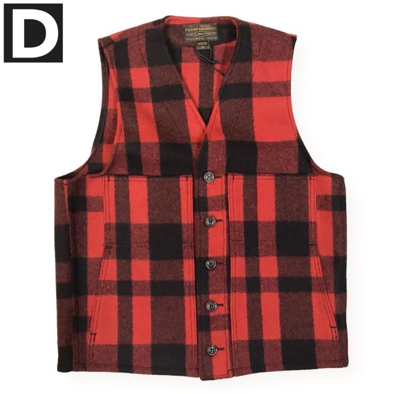 アメリカ製 送料無料 FILSON 【フィルソン】20 MACKINAW WOOL VEST