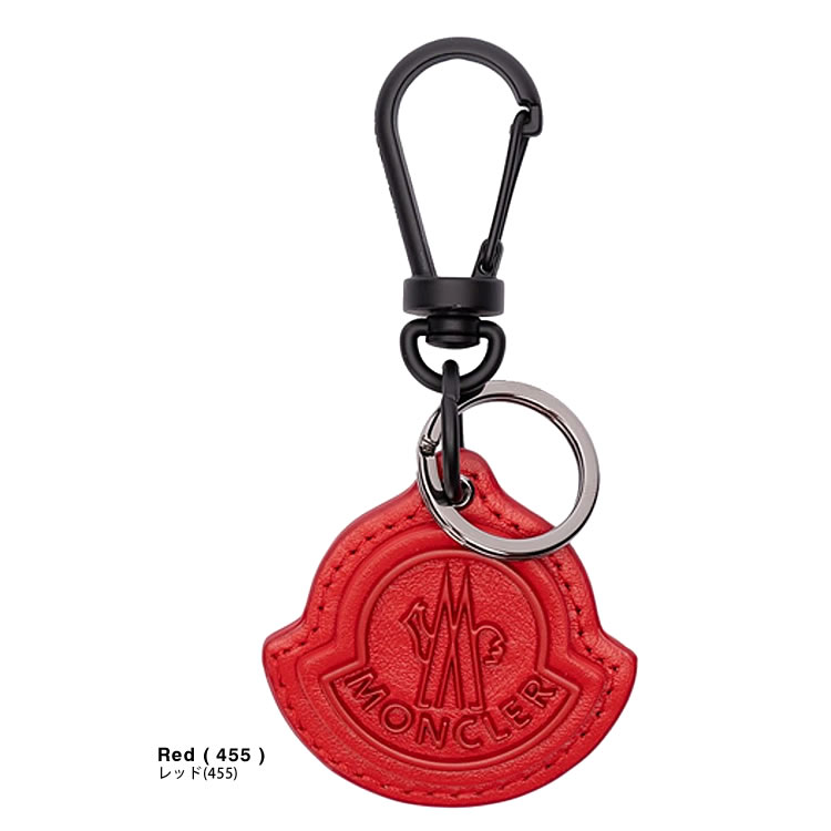 MONCLER（モンクレール） キーホルダー バッグチャーム ロゴ レザー